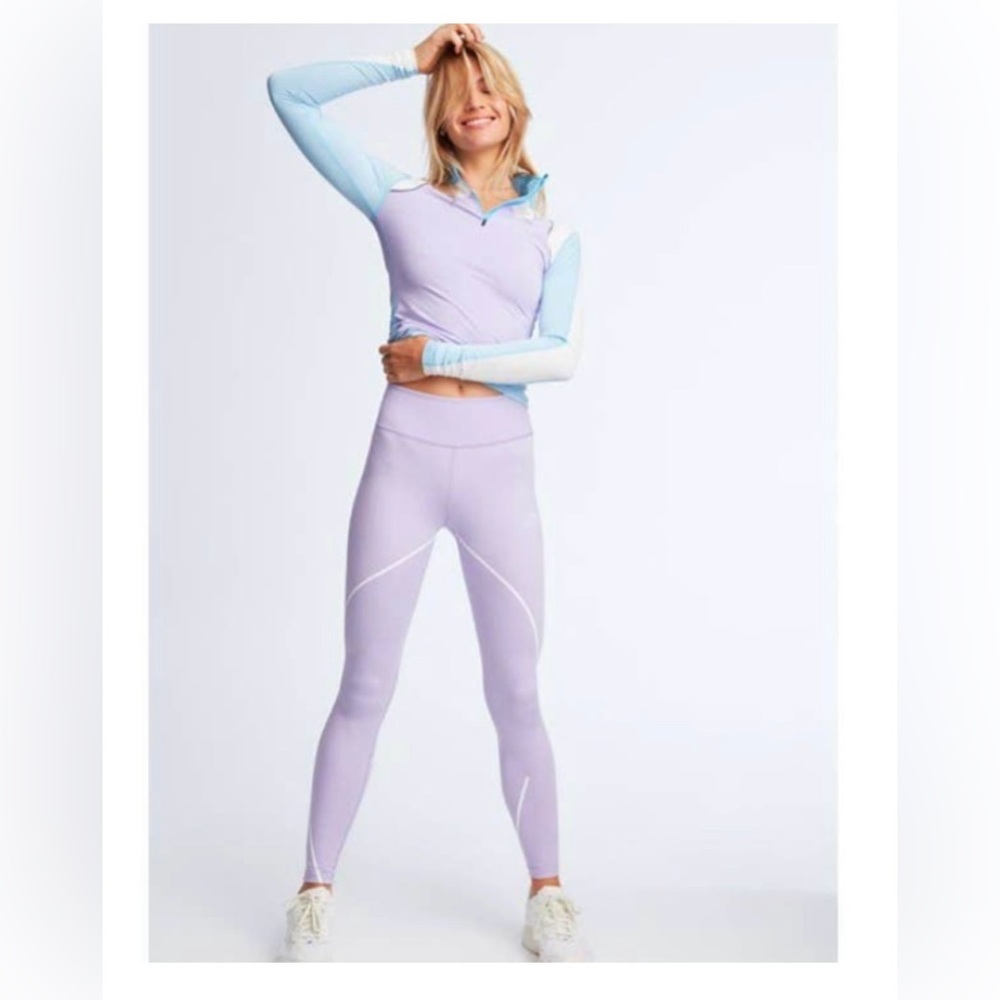 7 Days Active x Bandier Collab Lavender Legging- Size XS